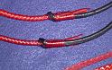 3ft Red 16 plait matched snake whip pair C